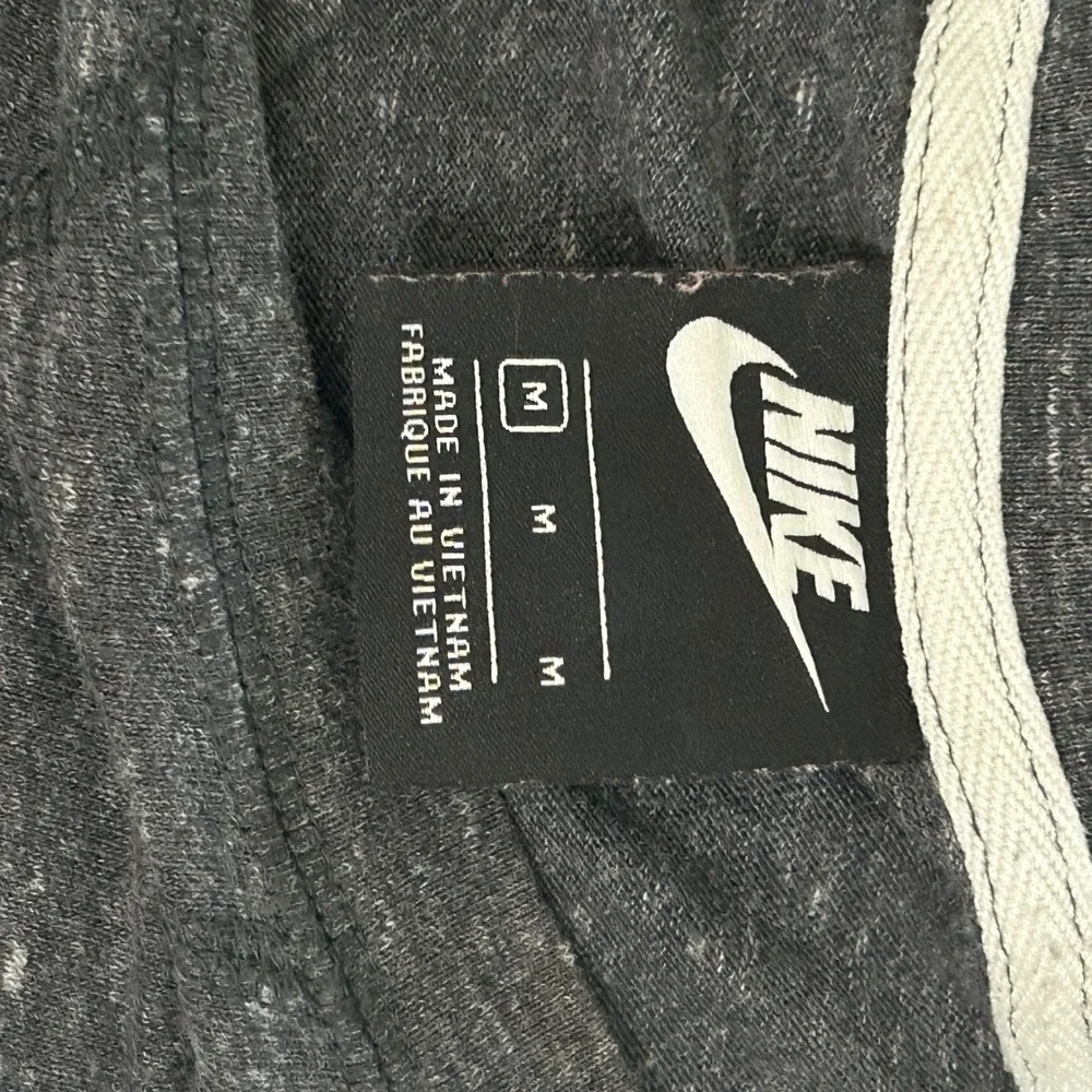 Nike Womens Charcoal Gray‎ Heather Long Sleeve Just Do It Tunic Top Size Medium